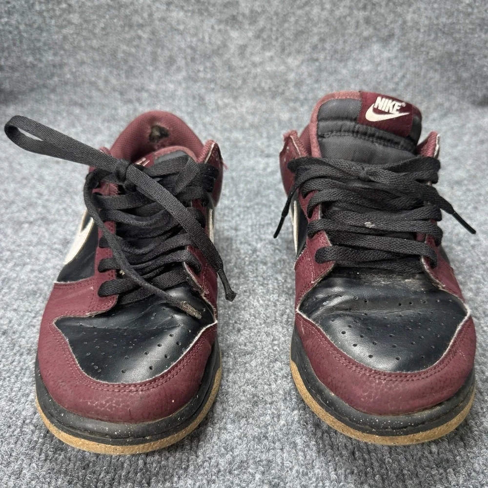 Nike Dunk Low Mens 9 Burgundy Black Gum Streetwear Retro HM9658-600